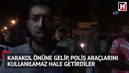 Download Video: Fransa plakalı minibüs ilçeyi karıştırdı! Polis araçlarını taşladılar