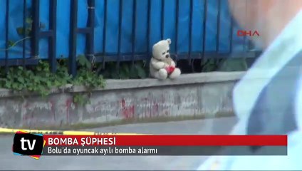 Bolu'da oyuncak ayılı bomba alarmı