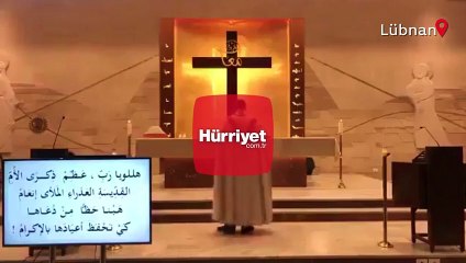 Papaz, ayin sırasında yakalandığı patlamadan böyle kaçtı