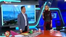 Tuğçe Kazaz canlı yayında Beyaz TV spikerini azarladı