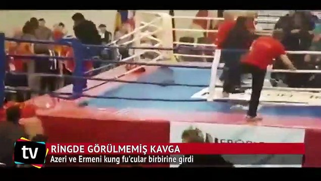 Azeri ve Ermeni kung fu'cular birbirine girdi