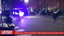 Bakan Kaya, polis eskortuyla Türk Başkonsolosluğu'ndan ayrıldı