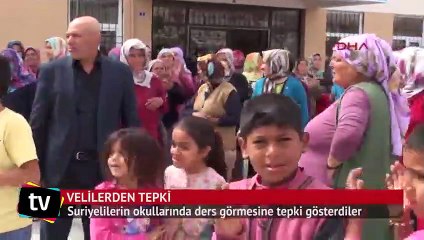 Çocuklarının Suriyeli çocuklarla aynı okula gitmesini protesto ettiler