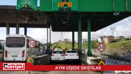 İnatçı sürücüler gişelerde sıkıştı