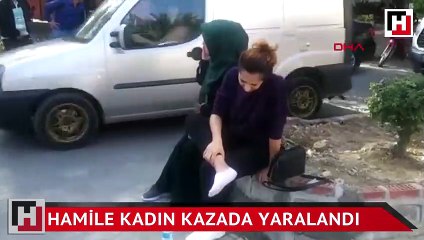 Azeri kadın, kazada yaralandı