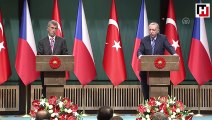Cumhurbaşkanı Erdoğan ile Çekya Başbakanı Babis ortak basın toplantısı düzenledi