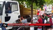 Hafriyat kamyonu Bağdar Caddesi'nde korku saçtı