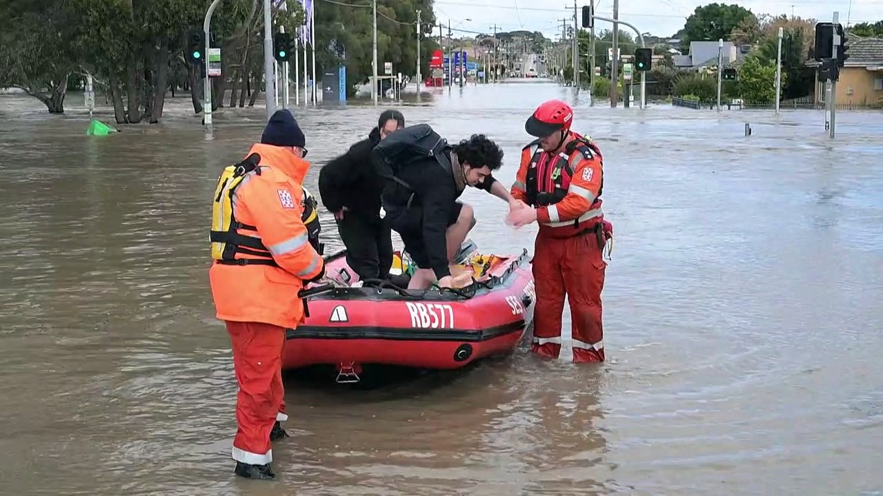 Hochwasser in Australien: Teile Melbournes überschwemmt