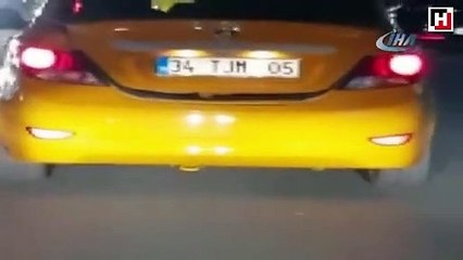 Sultangazi'de taksi bagajında yolculuk kamerada