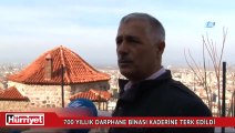 700 yıllık darphane binası kaderine terk edildi