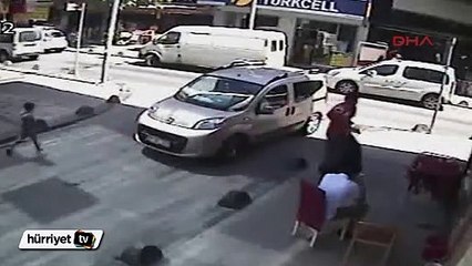 Küçük çocuğun mucize kurtuluşu