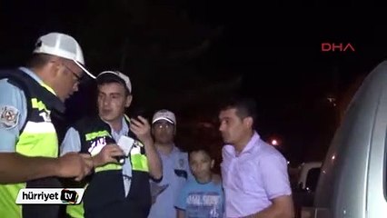 Otomobil apartman bahçesine uçtu