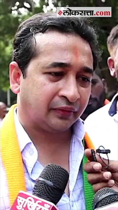 "ती मशाल नव्हे तर आईसक्रीमचा कोन", नितेश राणेंची शिवसेनेवर टीका