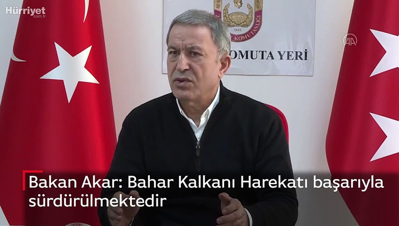 Bakan Akar: Bahar Kalkanı Harekatı başarıyla sürdürülmektedir