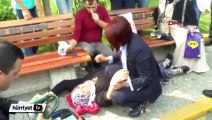 Baygınlık geçiren kadına doktor Başkan Handan Toprak'dan müdahale