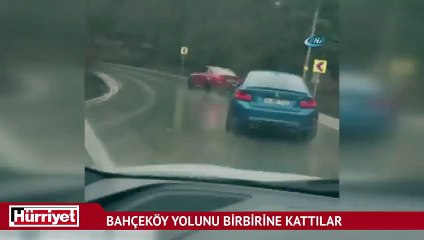 Trafik magandaları Bahçeköy Yolu'nu birbirine kattı