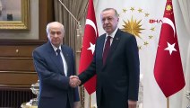 Cumhurbaşkanı Erdoğan ile Bahçeli bir araya geldi