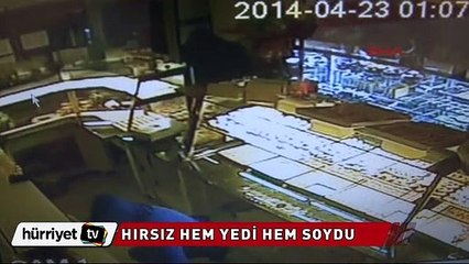 Hırsızlar baklavaları görünce dayanamadı