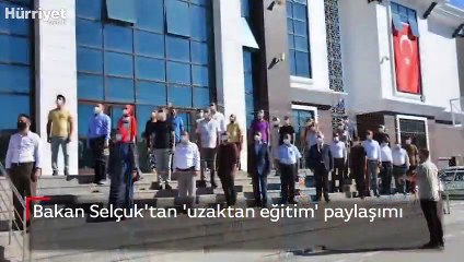 Bakan Selçuk'tan 'uzaktan eğitim' paylaşımı