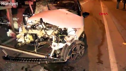 Korkunç kaza! Motoru yerinden çıktı