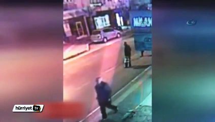 Vicdansız sürücü yaşlı adama çarpıp kaçtı
