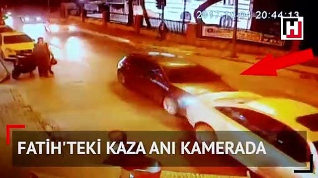 Kalp krizi geçiren öğretim üyesi önce arabaya sonra adama çarptı