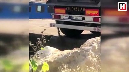 Bartın'da denize atık boşaltırken yakalandı