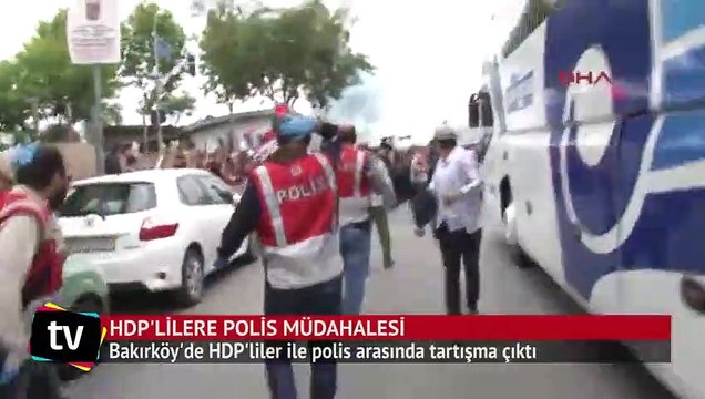 Bakırköy'de HDP'li gruba polis müdahalesi
