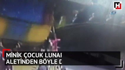 Minik çocuk balerinden böyle düştü