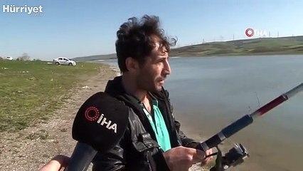 Yasağa rağmen balık tutmaya geldi: “Yasaklar delmek için vardır” dedi