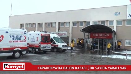 Kapadokya’da 3 balon sert iniş yaptı.. Çok sayıda yaralı var