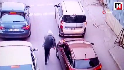 Kapkaççıların film sahnelerini aratmayan kaçışı kamerada