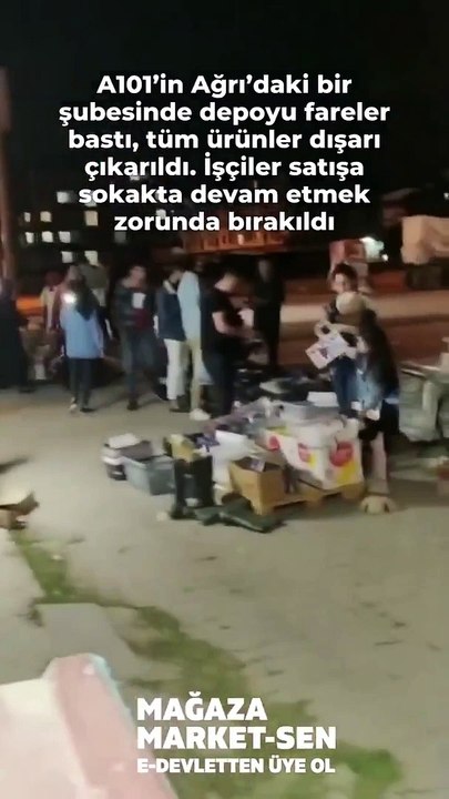 Fareli A101'de işçiler nöbete zorlandı