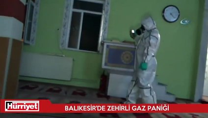 Balıkesir’de zehirli gaz paniği