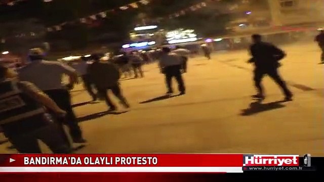 BANDIRMA'DA TAKSİM GEZİ PARKI GÖSTERİSİ