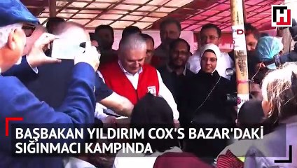 Başbakan Yıldırım Cox's Bazar'daki sığınmacı kampında