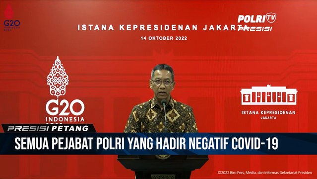 Kepala Sekretariat Presiden Berikan Keterangan Pers usai Pertemuan Presiden & Pejabat Polri