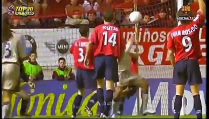 Ronaldinho’nun Barca formasıyla en güzel 10 golü