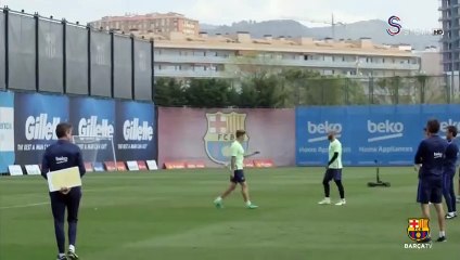 Barcelona'da neşeli idman