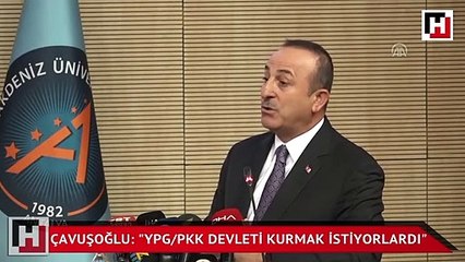 Çavuşoğlu: "YPG/PKK devleti kurmak istiyorlardı"
