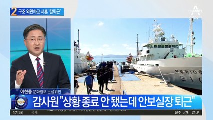 실종자 바다에 있는데…구조 외면하고 서훈 ‘칼퇴근’