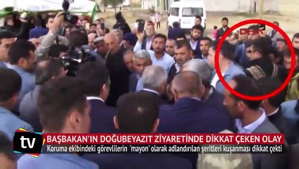 Başbakan'ın Doğubeyazıt ziyaretinde dikkat çeken olay