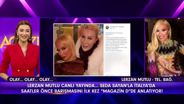 Lerzan Mutlu ile Seda Sayan barıştı