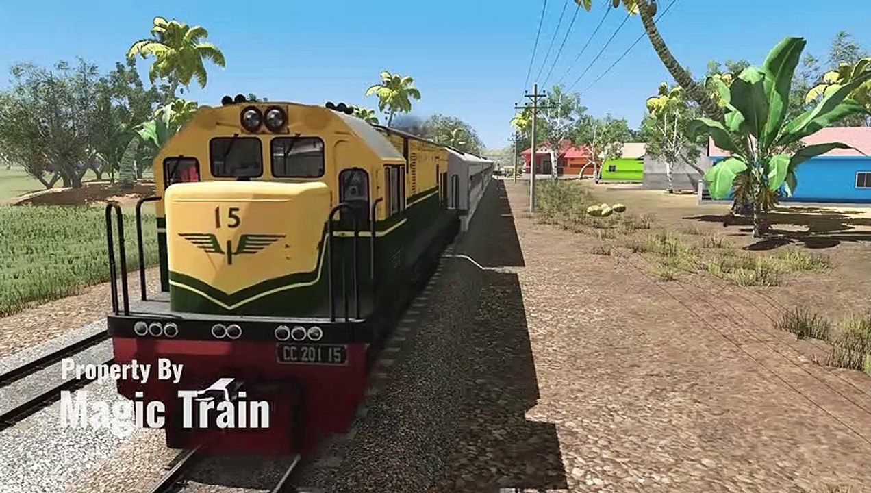 Railroad Journey Flying Train Simulator 2019 | The drama CC201 train entered a dead end and hit a truck in the village