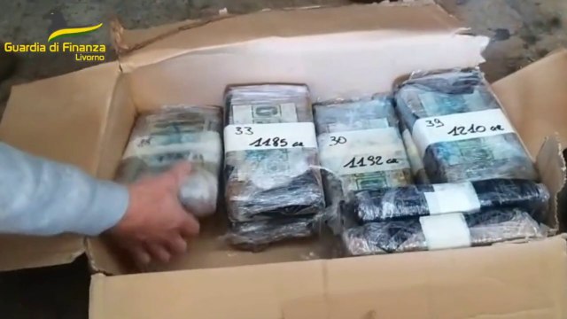A Livorno maxi sequestro di cocaina proveniente dal Sud America