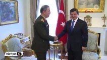 Başbakan Davutoğlu Genelkurmay Başkanı Orgeneral Hulusi Akar'ı kabul etti
