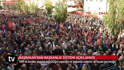 Yıldırım: MHP ile beraber başkanlık sistemini getireceğiz