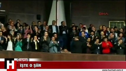AK PARTİ GRUP TOPLANTISINDA BAŞBAKAN'A ŞİİRLİ DESTEK