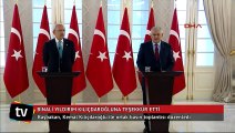 Başbakan ve CHP liderinden ortak açıklama