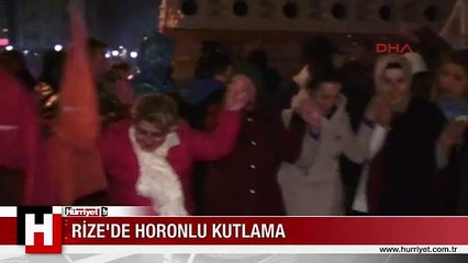 Rize'de horonlu kutlama